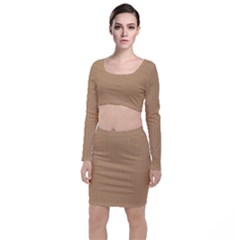 Pale Brown - Top And Skirt Sets by FashionLane