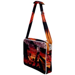 Mountain Bike Parked At Waterfront Park003 Cross Body Office Bag by dflcprintsclothing