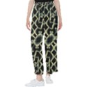 Dark Interlace Motif Mosaic Pattern Women s Pants  View1