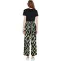 Dark Interlace Motif Mosaic Pattern Women s Pants  View2