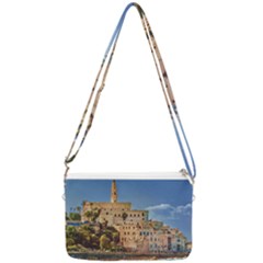 Old Jaffa Cityscape, Israel Double Gusset Crossbody Bag by dflcprintsclothing