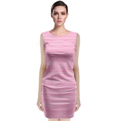 Pink Knitting Classic Sleeveless Midi Dress by goljakoff