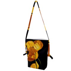 Yellow Poppies Folding Shoulder Bag