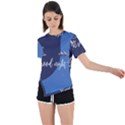 Background Good Night Asymmetrical Short Sleeve Sports Tee View1