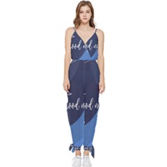 Background Good Night Sleeveless Tie Ankle Jumpsuit by Mariart