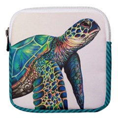 Turtle Mini Square Pouch by ArtByThree