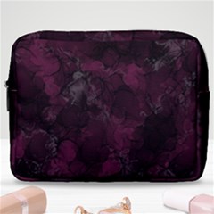 Purple Alcohol Ink Make Up Pouch (large) by Dazzleway