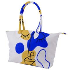 Evening Mood Face Drawing Canvas Shoulder Bag by ArtsyWishy