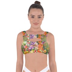 Forest Flowers  Bandaged Up Bikini Top