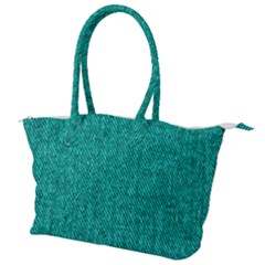 Green Denim Canvas Shoulder Bag by ArtsyWishy