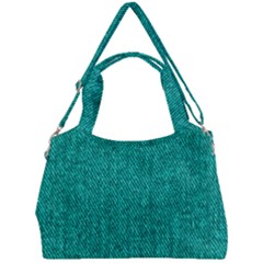 Green Denim Double Compartment Shoulder Bag by ArtsyWishy