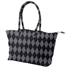 Black Diamonds Canvas Shoulder Bag by ArtsyWishy