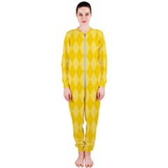 Yellow Diamonds Onepiece Jumpsuit (ladies) by ArtsyWishy