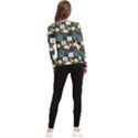 Flower Grey Pattern Floral Women s Long Sleeve Rash Guard View2