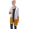 Beer Foam Bubbles Alcohol  Glass Longline Hooded Cardigan View1