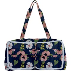 Flower White Grey Pattern Floral Multi Function Bag by Dutashop