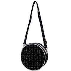 Alchemical Symbols - Collected Inverted Crossbody Circle Bag by WetdryvacsLair