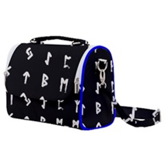 Elder Futhark Rune Set Collected Inverted Satchel Shoulder Bag by WetdryvacsLair