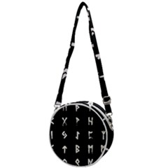 Elder Futhark Rune Set Collected Inverted Crossbody Circle Bag by WetdryvacsLair