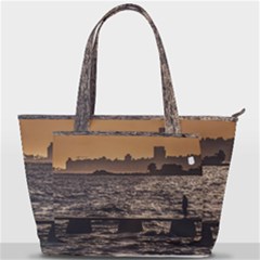 Cityscape Coastal Scene Montevideo Uruguay Back Pocket Shoulder Bag  by dflcprintsclothing