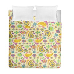 Paisley Print Yellow Duvet Cover Double Side (full/ Double Size)