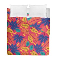 Beautiful Pink Tropical Pattern Duvet Cover Double Side (full/ Double Size)