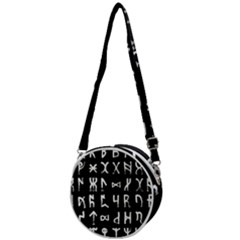 Macromannic Runes Collected Inverted Crossbody Circle Bag by WetdryvacsLair