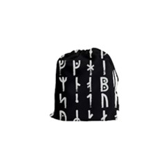 Medieval Runes Collected Inverted Complete Drawstring Pouch (xs) by WetdryvacsLair