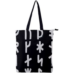 Younger Futhark Rune Set Collected Inverted Double Zip Up Tote Bag by WetdryvacsLair