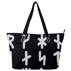 Younger Futhark Rune Set Collected Inverted Full Print Shoulder Bag by WetdryvacsLair