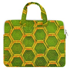 Hexagon Windows Macbook Pro Double Pocket Laptop Bag by essentialimage