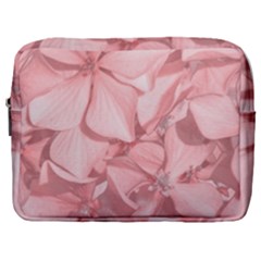 Coral Colored Hortensias Floral Photo Make Up Pouch (large) by dflcprintsclothing