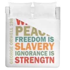 Orwell Duvet Cover (queen Size) by Valentinaart