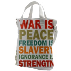 Orwell Canvas Messenger Bag by Valentinaart