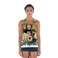 Buddy Christ Sport Tank Top  by Valentinaart