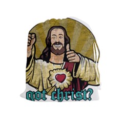 Buddy Christ Drawstring Pouch (xl) by Valentinaart