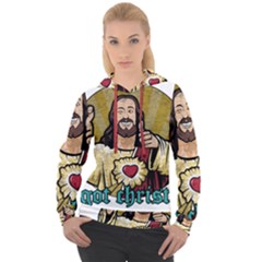 Buddy Christ Women s Overhead Hoodie by Valentinaart