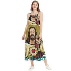 Buddy Christ Boho Sleeveless Summer Dress by Valentinaart