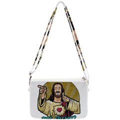 Buddy Christ Double Gusset Crossbody Bag by Valentinaart