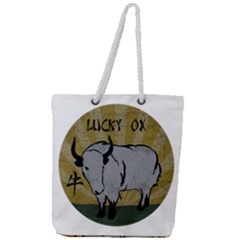 Chinese New Year ¨c Year Of The Ox Full Print Rope Handle Tote (large) by Valentinaart