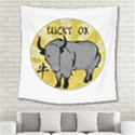 Chinese New Year ¨C Year of the Ox Square Tapestry (Large) View2