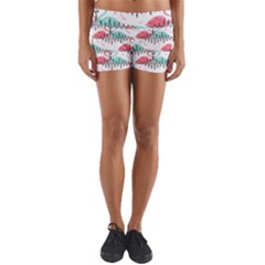 Music Flamingo Yoga Shorts