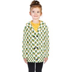 Holiday Pineapple Kids  Double Breasted Button Coat by Sparkle