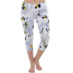 Tree Poppies  Capri Yoga Leggings by Sobalvarro