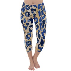 Leopard Skin  Capri Winter Leggings  by Sobalvarro