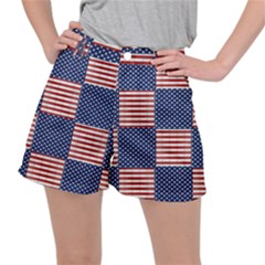 Red White Blue Stars And Stripes Ripstop Shorts by yoursparklingshop