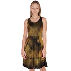 Surreal Steampunk Queen From Fonebook Knee Length Skater Dress With Pockets by 2853937