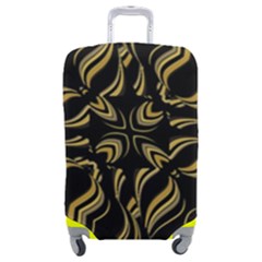 Black And Orange Geometric Design Luggage Cover (medium)