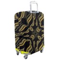 Black And Orange Geometric Design Luggage Cover (Medium) View2