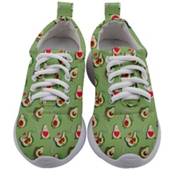 Avocado Is Love  Kids Athletic Shoes by SychEva